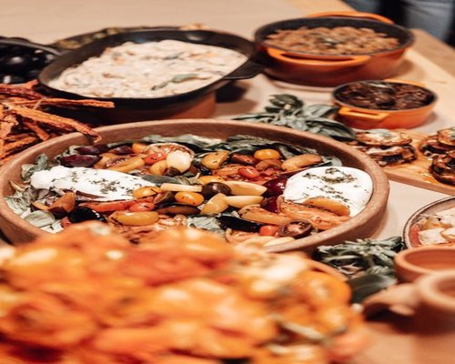 Mediterranean healthy food table